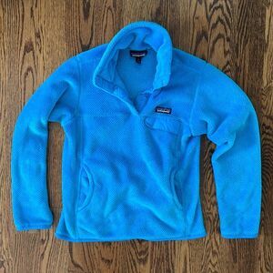 Patagonia Women's Re-Tool Snap-T Fleece Pullover Ultramarine Blue Size Small